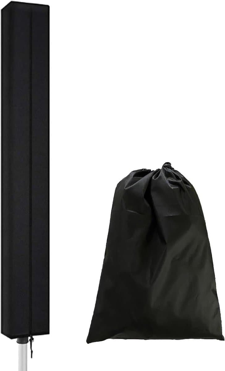 Droogmolenhoes - Beschermhoes voor Roterende Wasdrogers - Waterdicht met Ritssluiting - Beschermhoes voor Roterende Wasdrogers - 165 * 16 * 16cm - zwart — afbeelding 1