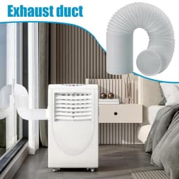 Afvoerslang en aansluitset - Koppelstuk Mobiele Airco Afvoerslang - Ø13-15cm Afvoerslang airco slang - 150 cm - Conditioner Uitlaatslang Connector - Voor ramen, airconditioning, uitlaatslangkoppeling voor afvoerbuis, pvc-airconditioning — thumbnail 5