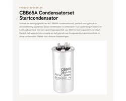 Dailygoods - CBB65A Condensatorset - Startcondensator - Waterdicht - 450V 35UF - Voor airconditioning - Aluminiumfolie - Geschikt voor diverse toepass...