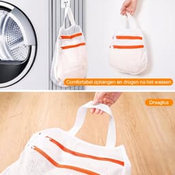Wasmachine Waszak Set 3-delig - Dubbele Rits Wasnetten - Honingraat Waszak voor Delicate Kleding - BH Waszak en Kleding Beschermzakken - Polyester — thumbnail 4