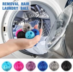 12 Stuks Pluisballen - Huisdierhaar Wasballen - Haarvanger Wasbollen - Wasmachine Huisdierhaarverwijderaar - 6 Kleuren - Ontharing - Verminder Kalkaanslag,Stof en Geuren - Voor Hondenhaar, Dons en Kattenhaar - Voor Wasmachines en Wasdrogers — thumbnail 3