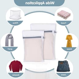 Set van 4 Wasnetten voor de Wasmachine, 2 Formaten, Ideaal voor Kleding, Ondergoed en Sokken (30 x 40 cm, 20 x 30 cm) — thumbnail 5
