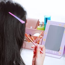 Haarclips - Krokodillenklemmen - Haarstyling - Roestvrij metaal - 24 stuks - Roze kleurverloop — thumbnail 3