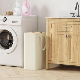 heupwasmand - Slimme Wasmand - Wit - Ruimtebesparend Ontwerp - Duurzaam Materiaal - Voor Kleine Ruimtes — thumbnail 4