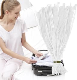 Mesh Produce Zakjes - Netzakken Fruit - Keuken Organiseren - Rekbaar Materiaal - 100 stuks - Wit — thumbnail 5