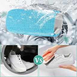 Waszakken, Schoenwaszak voor wasmachine, waszak voor schoenen met rits, waszak voor schoenen voor wasmachine, geschikt voor alle schoenen en maten (azul, 2) — thumbnail 3