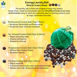 SnelShoppen - Exongy Wasballen, Wasmiddelvrij Wassen, 1000 Wasbeurten, BPA-vrij, Geschikt voor Allergieën en Eczeem, Duurzaam en Groen voor Kinderen — thumbnail 3