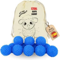 Droger- en Wasmachineballen Set - Natuurlijke Schapenwol en PVC - Vermindert Kreukels - Bespaart Energie - Voor Efficiënt Wassen en Drogen — thumbnail 3