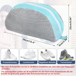 Schoenwaszak voor de Wasmachine - Set van 2 Herbruikbare Netzakken voor Sneakers, Lichtgewicht en Compact, 39 x 25 x 9 cm — thumbnail 2