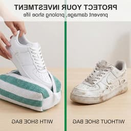 Schoenwaszakken voor Sneakers - Set van 2, Waszak voor de Wasmachine, 360 Graden Reiniging en Bescherming van Schoenen — thumbnail 3
