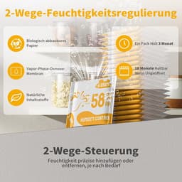 2-weg vochtregulering, 58% luchtvochtigheid terpenen & aromabescherming, 4 g vochtregelaar voor het bewaren van kruiden beschermt tot 15 g - 20 stuks — thumbnail 3