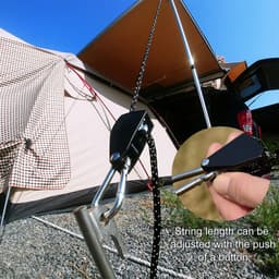 Spanner - Reflecterende trekkoordspanner - 4 meter - Meerkleurig — thumbnail 3