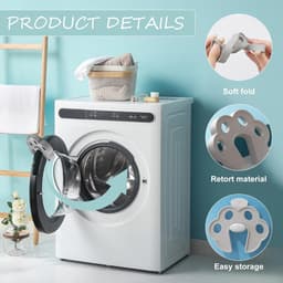 2x Deursluiting voor wasmachine - 10*8*1.6cm - Siliconen - Deursteun voor wasmachine - Deurstopper - Vingerbescherming - Demping voorkomen - Ventilatie en geurpreventie - Wasmachineaccessoires - Deur openen en drogen - Voor wasmachines en drogers — thumbnail 5