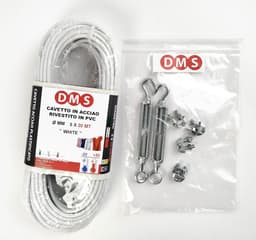 Waslijn buiten 20 m - gecoate staalkabel - robuust - ideaal voor het drogen van kleding - ShopVlot — thumbnail 2