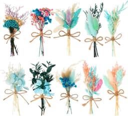 Gedroogde bloemen stijl geconserveerde flora, mini decoratieve takken voor DIY ambachten, huwelijksfeest decoratie, nep bloemstengels (Vergeet-mij-nietje) — thumbnail 1