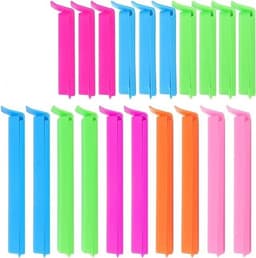 20x Zakclips Zwart - Sterke Sluitclips voor Zakken, Chipszakken en Vrieszakken — thumbnail 1