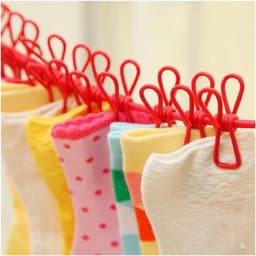 Waslijn voor buiten - Uittrekbare waslijn - Kleding drogen - Weerbestendig materiaal - 170 cm - Rood — thumbnail 2