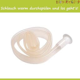 Afvoerslang Babybadje - Badslang Baby - Badje Leegpompen - Met Stop - 100 cm - Doorzichtig — thumbnail 4
