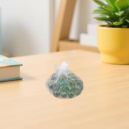 Opbergnetjes - Kralen zakjes - Kleine spullen organiseren - Met trekkoord - 19 x 8 x 8 cm - Wit — thumbnail 5