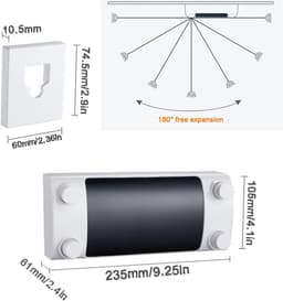 Intrekbare Waslijn - Droogdraad Waslijn - Kleding Drogen - Dubbele Afsluitbare Lijnen - 42 m per lijn - Wit — thumbnail 5