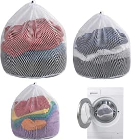 Wasnetten voor Wasmachine - Fijne Waszakken met Trekkoord in 3 Maten voor Lingerie en Reizen, Bescherming en Organisatie van Kleding — thumbnail 1