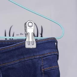 SnelShoppen - 10 Stuks RVS Wasknijpers Multi-Functionele Antislip Metalen Clips voor Wasgoed, Sokken, Schoenen, Handdoeken, Voedsel Sluiting, Foto Pre — thumbnail 2