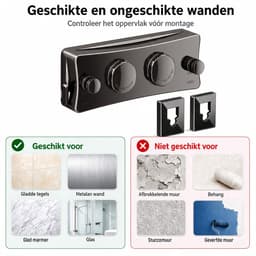 Waslijn Uittrekbaar - 2x 5,1 m (tot 10,2 m) - Zwart - Aluminium & Staalkabel - 20 kg - Binnen en Buiten - Zonder Boren te Monteren, Ruimtebesparend — thumbnail 2
