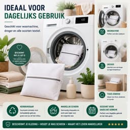 waszakken voor huisdieren– Grote Waszak 90×90 cm – Beschermt Wasmachine -Honden & Katten — thumbnail 3