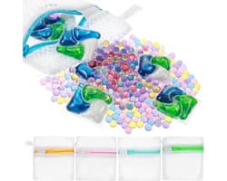 5 Stuks Kleine Mesh Waszakken, Duurzame Polyester Opbergzakken voor Geurige Parels, Reiswas Organizer en Bescherming van Delicate Kleding