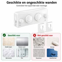 Waslijn Uittrekbaar - 2x 5,1 m (tot 10,2 m) - Wit - Aluminium & Staalkabel - 20 kg - Binnen en Buiten - Zonder Boren te Monteren, Ruimtebesparend — thumbnail 5