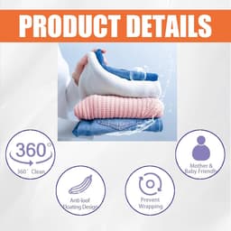 SnelShoppen - Set van 8 Wasmachine Haarvangers, Anti-Haar Wasballen, Herbruikbaar, Vermindert Inknopen, Effectief voor Dierenhaar, Geschikt voor Bedde — thumbnail 3