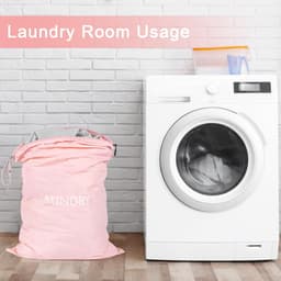 SnelShoppen - 4 Pack Waszakken voor Vuile Kleding, Reiswaszakken van Waterdicht Nylon, Ideaal voor Zwemmen, Yoga en Sport - 23.6"×17.7" — thumbnail 2