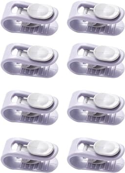 Antislip clips set 8 stuks voor gordijnen, kleding, sokken - Opbergclips voor dekbedovertrekken — thumbnail 2