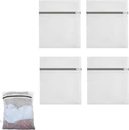 Set van 4 wasnetten voor delicate was - ademend fijn gaas - beschermt lingerie, sokken en babykleding - met rits - veilig voor wasmachine en droger — thumbnail 1