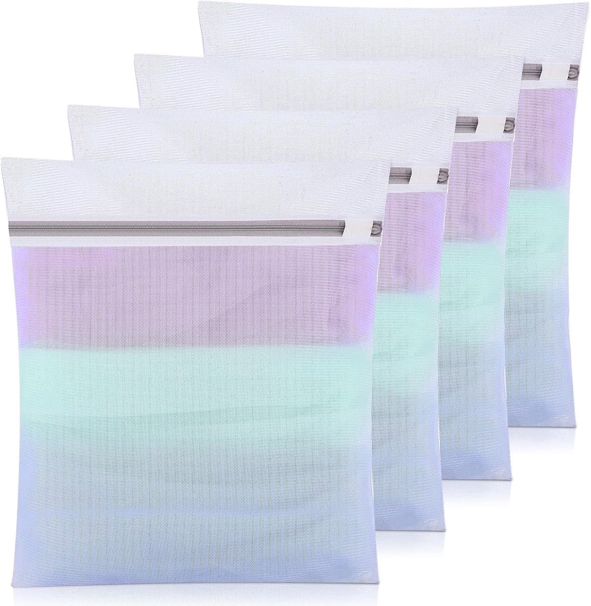 4-delige Wasnet voor Wasmachine, 30 x 40 cm Waszak met Rits voor Kleding, Ondergoed en Babykleding — afbeelding 1