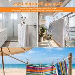 Handdoekklemmen 11 cm - 16 stuks voor strandstoelen, roestvrij staal, grote wasknijpers, ideaal voor badhanddoeken en lakens — thumbnail 4