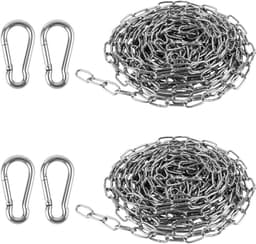 2-delige Rvs Ketting voor Kleding Drooglijn, Hondenhalsband, Plantenhanger en Foto Display - 1,5mm x 5M Kwaliteitsketting — thumbnail 1
