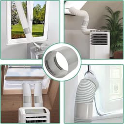 Afvoerslang adapter 150mm - koppeling voor airconditioners - slangadapter voor airconditioners - voor airconditioners, ventilatie, verwarming, keuken, badkamer, droger — thumbnail 5