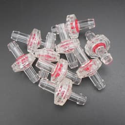 SnelShoppen - 10 Stuks Terugslagklep 1-Weg PP met Waterslot Membrane - Plastic Slang voor Luchtinlaat Voeding (5mm Transparant) — thumbnail 2