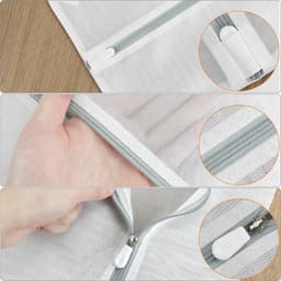 SnelShoppen - 3 Stuks Waszak, 40x50cm Mesh Waszak met Rits, Voor Sweaters, Jassen & Reizen, Ideaal voor Delicate Kleding — thumbnail 3