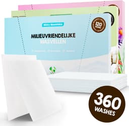 Proefpakket Wasstrips ECO 360 Wasbeurten in 3 Geuren Milieuvriendelijke Wasmiddeldoekjes Wasvellen Wasmiddel Voordeelverpakking incl. wasverzachter wasdoekje — thumbnail 1