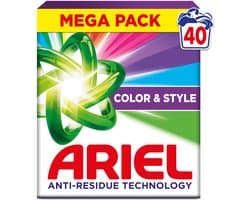 Ariel Snel Oplosbaar Waspoeder - Kleur - 40 Wasbeurten - 2.2kg