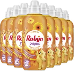 Robijn - Wasverzachter - Passiebloem & Bergamot - 8 flessen - 312 wasbeurten - Voordeelverpakking — thumbnail 2