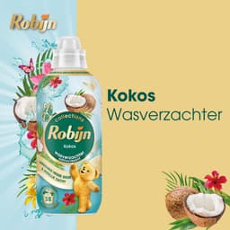 Robijn - Wasverzachter - Kokos - 8 flessen - 304 wasbeurten - Voordeelverpakking — thumbnail 3