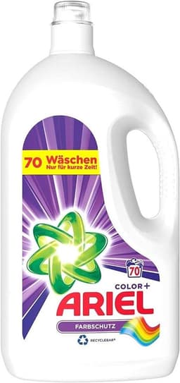 Ariel – Color+ – Vloeibaar Wasmiddel – Voor Gekleurde Was - 3850 ml – 70 Wasbeurten — thumbnail 1