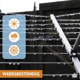 LaundrySpecialist Waslijn - Waslijndraad - Wasdraad - Waslijndraad met stalen kern - 50 meter met stalen kern - Geel — thumbnail 3