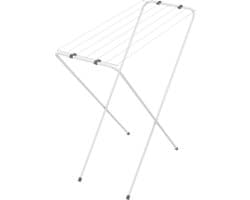 Urban Living Wasrek/droogrek - wit - metaal - 83 x 89 x 34 cm - staand — afbeelding 1