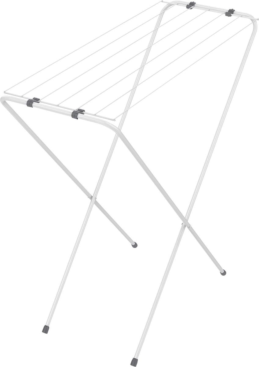 Urban Living Wasrek/droogrek - wit - metaal - 83 x 89 x 34 cm - staand — afbeelding 1