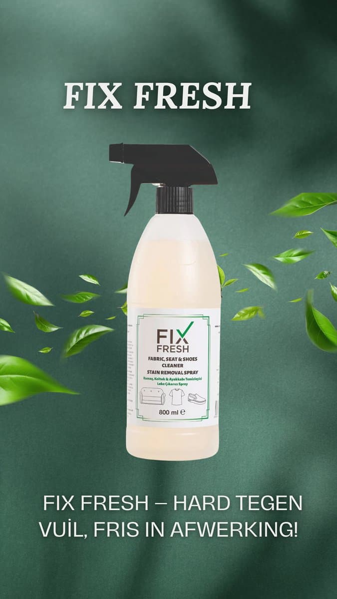 FixFresh Meubel-, Stof- & Schoenenreiniger Spray – Sneaker Cleaner, Vlekverwijderaar 800 ml — afbeelding 1