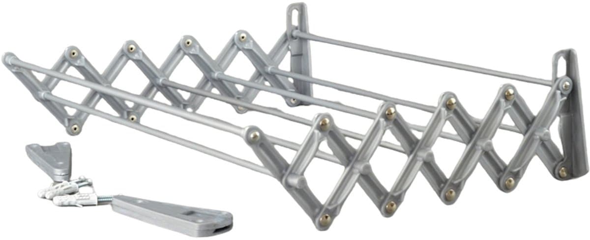 ABJ - droogrek - wasdroger, wandmodel, opvouwbaar, grijs, 100 cm — afbeelding 1